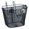 Velokorb vorne mit Tragegriff 34 x 25 cm schwarz