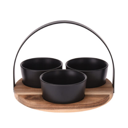 Apéroschale Servierset 4-teilig rund