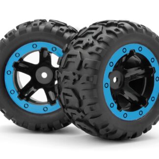 Slyder MT Wheels/Tires Assembled (Black/Blue)