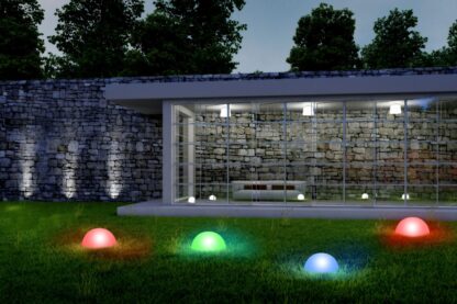 LED Solarlampe halbrund 15 cm 5er Set - Image 3