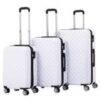 Reisekoffer Hartschalenkoffer AMY 3er Set weiss
