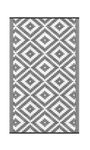 Outdoor Teppich KALUA 150 x 90 cm grau/weiss