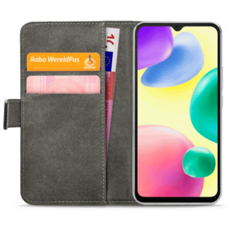 Mobilize Pu-Leder Book Hülle Schwarz Xiaomi Redmi 10A