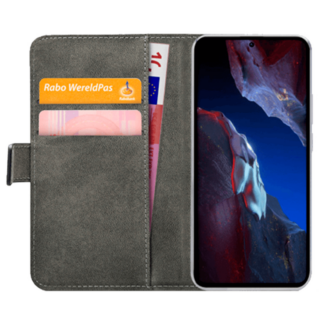 Mobilize Pu-Leder Book Hülle Schwarz Poco F5 Pro