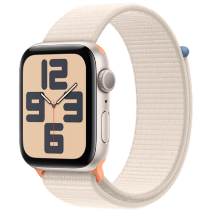 Apple Watch SE 2023 44mm Gold (Beige Nylon Armband)