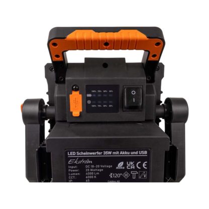 Akku LED Scheinwerfer 35W mit USB - Image 4