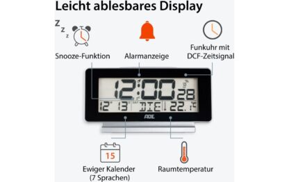 ADE Digitalwecker Temperatur-& Datumsanzeige - Image 7