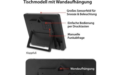 ADE Wanduhr XL, Schwarz/Weiss - Image 2