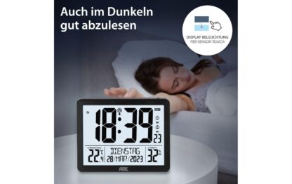 ADE Wanduhr XL, Schwarz/Weiss - Image 6