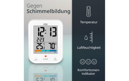 ADE Wetterstation Thermo-Hygrometer Weiss - Image 5