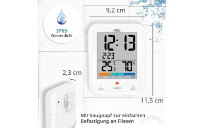 ADE Wetterstation Thermo-Hygrometer Weiss - Image 8