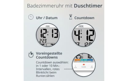 ADE Wetterstation Thermo-Hygrometer Weiss - Image 9