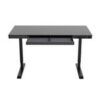 Stehpult elektrisch mit Schublade 120 x 60 cm schwarz