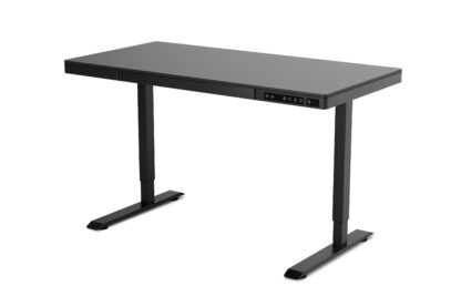 Stehpult elektrisch mit Schublade 120 x 60 cm schwarz - Image 3