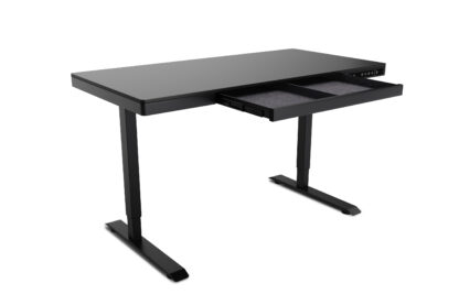 Stehpult elektrisch mit Schublade 120 x 60 cm schwarz - Image 6
