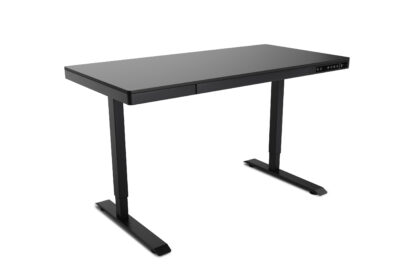 Stehpult elektrisch mit Schublade 120 x 60 cm schwarz - Image 5