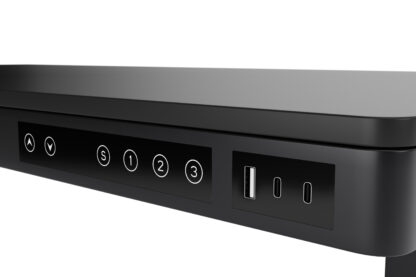 Stehpult elektrisch mit Schublade 120 x 60 cm schwarz - Image 10