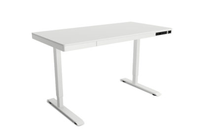 Stehpult elektrisch mit Schublade 120 x 60 cm weiss - Image 5