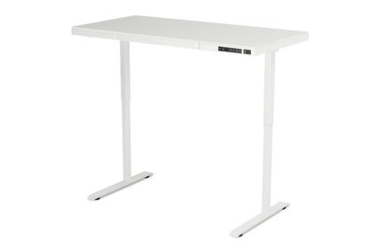 Stehpult elektrisch mit Schublade 140 x 70 cm weiss - Image 4