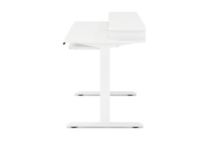 Stehpult elektrisch mit Ablage + Tastaturfach 120 x 60 cm weiss - Image 7