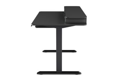 Stehpult elektrisch mit Ablage + Tastaturfach 140 x 70 cm schwarz - Image 7