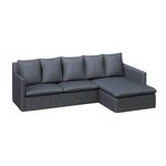 Ecksofa DINA rechts anthrazit