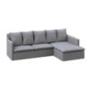 Ecksofa DINA rechts grau