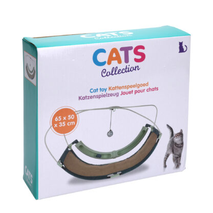 Katzenspielzeug Jutebrett mit Spielball - Image 2