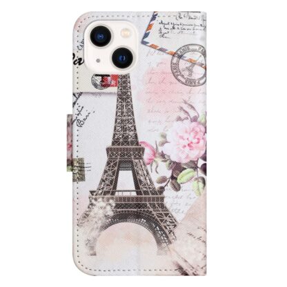iPhone 15 Buch Etui Tasche mit Kartenfach Eiffelturm - Image 5