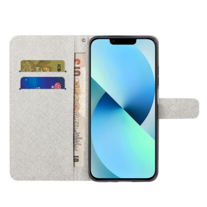 iPhone 15 Buch Etui Tasche mit Kartenfach Feder - Image 2
