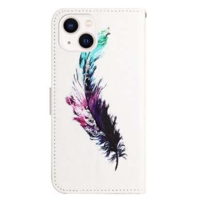 iPhone 15 Buch Etui Tasche mit Kartenfach Feder - Image 5