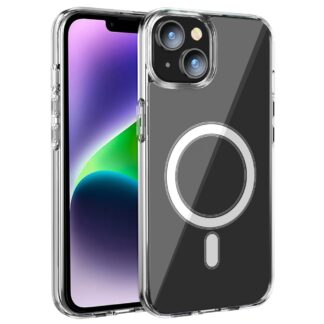 iPhone 15 Gummi Schutzhülle MagSafe Transparent