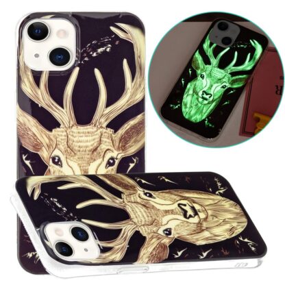 iPhone 15 Leuchtende Glow Gummi Schutzhülle Hirsch - Image 5