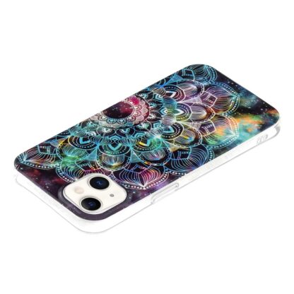 iPhone 15 Leuchtende Glow Gummi Schutzhülle Mandala - Image 5