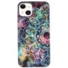 iPhone 15 Leuchtende Glow Gummi Schutzhülle Mandala
