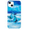 iPhone 15 Leuchtende Glow Gummi Schutzhülle Schmetterlinge