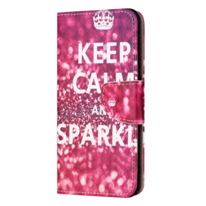iPhone 15 Plus Buch Etui Tasche mit Kartenfach Sparkling - Image 4