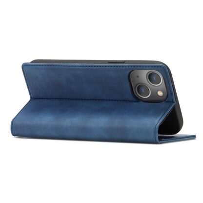 iPhone 15 Plus Leder Buch Etui Tasche mit Kartenfach - Image 3