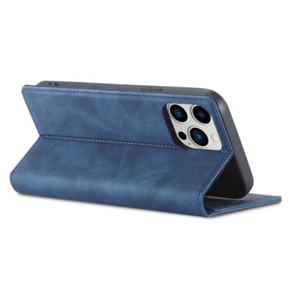 iPhone 15 Pro Leder Buch Etui Tasche mit Kartenfach - Image 3