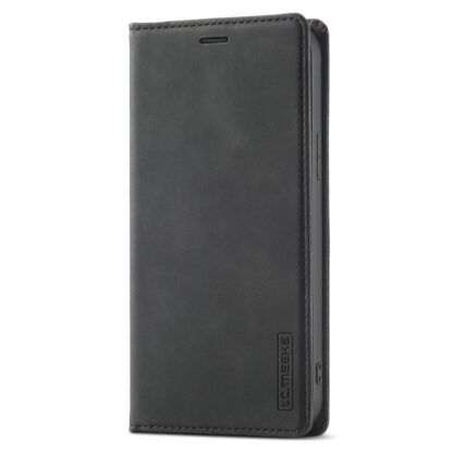 iPhone-15-Pro-Leder-Buch-Etui-Tasche-mit-Kartenfach-Schwarz-1