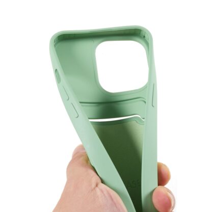 iPhone 15 Pro Max Handykette Halsband Silikon Hülle mit Kreditkartenfach - Image 4