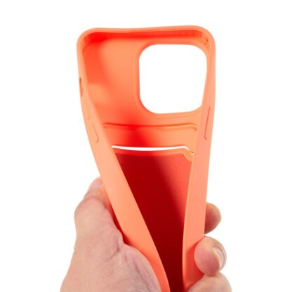 iPhone 15 Handykette Halsband Silikon Hülle mit Kreditkartenfach - Image 3