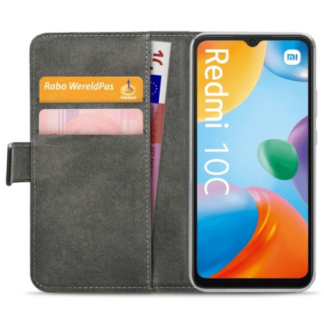 Mobilize Pu-Leder Book Hülle Schwarz Xiaomi Redmi 10C