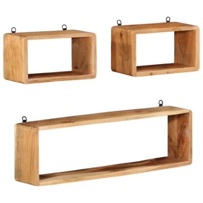 3-tlg. Würfelregal-Set Massivholz Akazie - Image 8