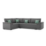 Ecksofa mit Schlaffunktion LYNN links anthrazit