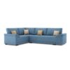 Ecksofa mit Schlaffunktion LYNN links blau