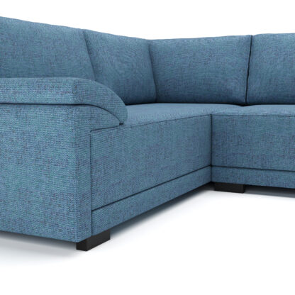 Ecksofa mit Schlaffunktion LYNN links blau - Image 6