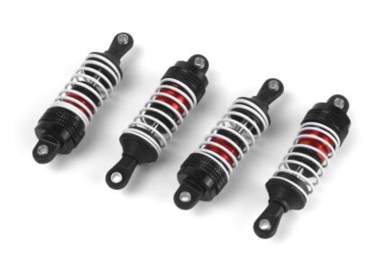 Aluminum Oil-Filled Shock Absorber Set (Red/4pcs)