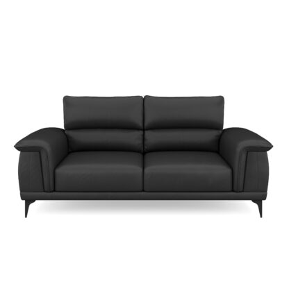 Sofa Leder GAVIN 3-Sitzer schwarz - Image 2