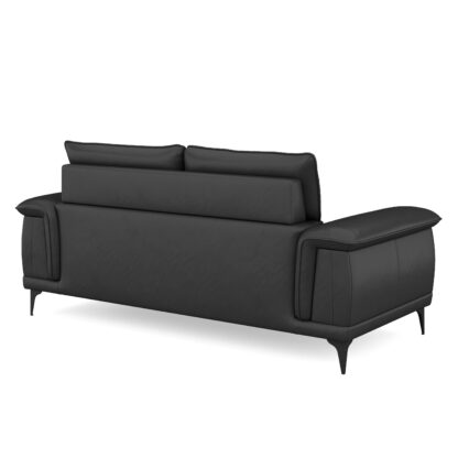 Sofa Leder GAVIN 3-Sitzer schwarz - Image 3